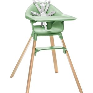 Støkke Clikk High Chair - clover green (with cushion)
